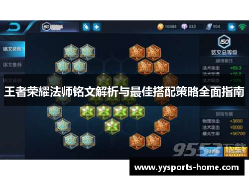 王者荣耀法师铭文解析与最佳搭配策略全面指南